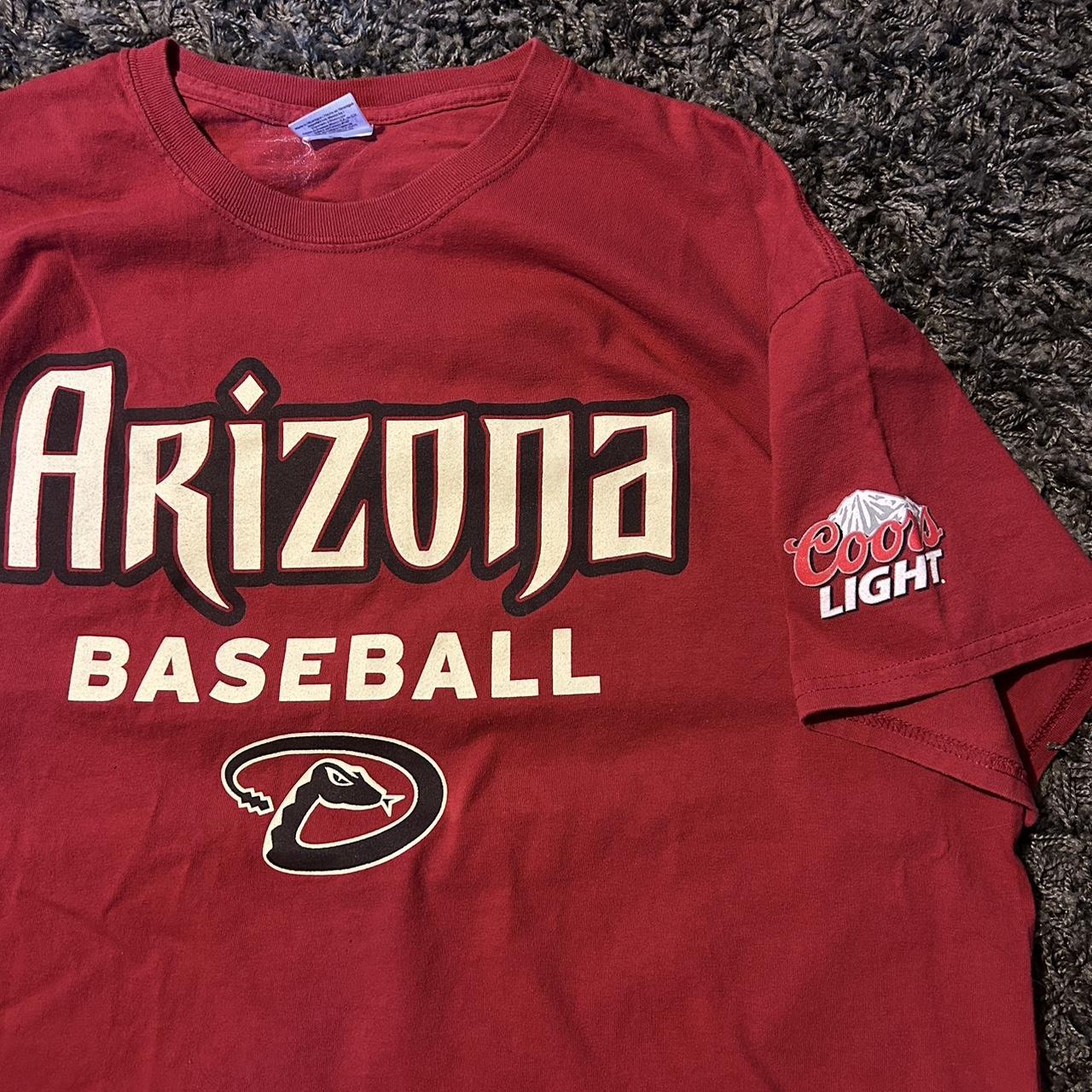 Vintage Grey Arizona Diamondbacks Jersey w/ Patch on - Depop