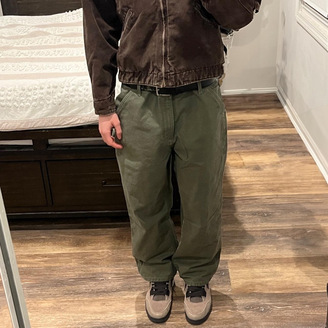 Carhartt flannel sale lined carpenter pants