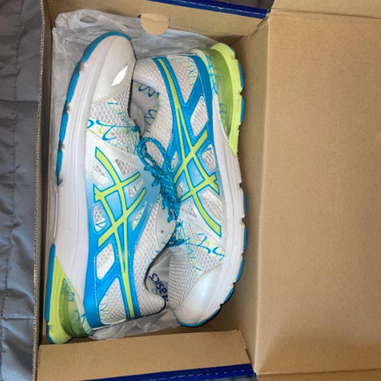 Asics fluorescent outlet trainers