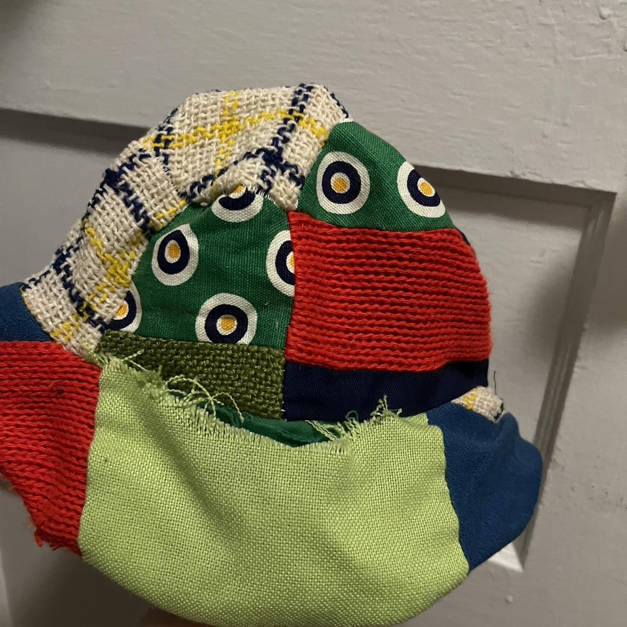 Women's Beanies - Multi – Multicolored patchwork … - image 3