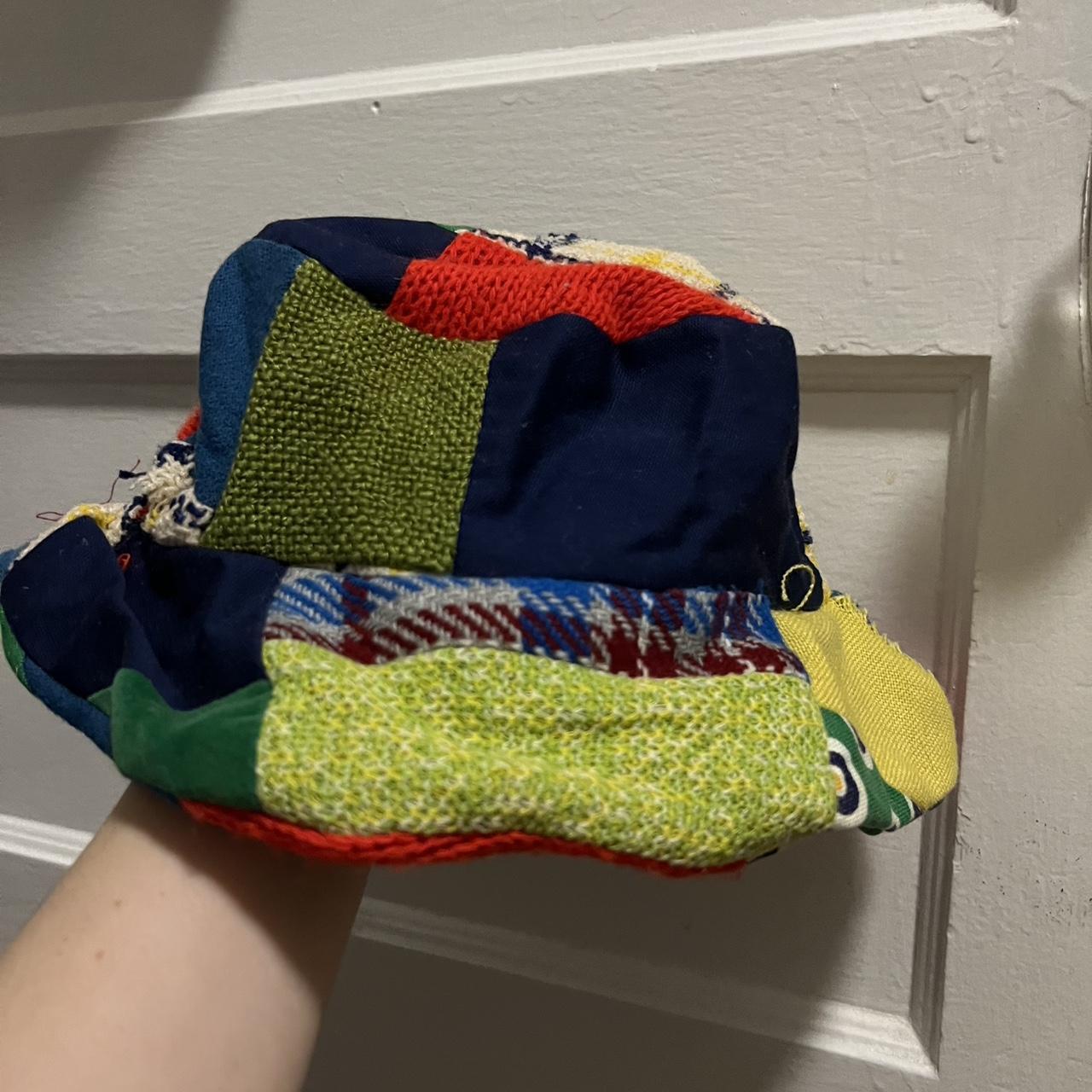 Women's Beanies - Multi – Multicolored patchwork … - image 2