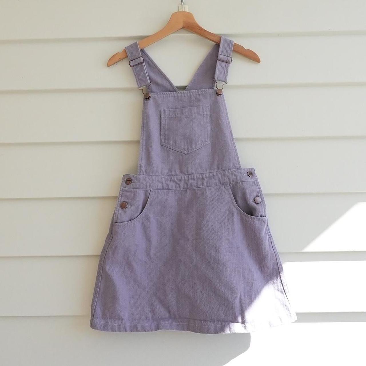 Princess Highway pinafore Lilac denim Size. Depop