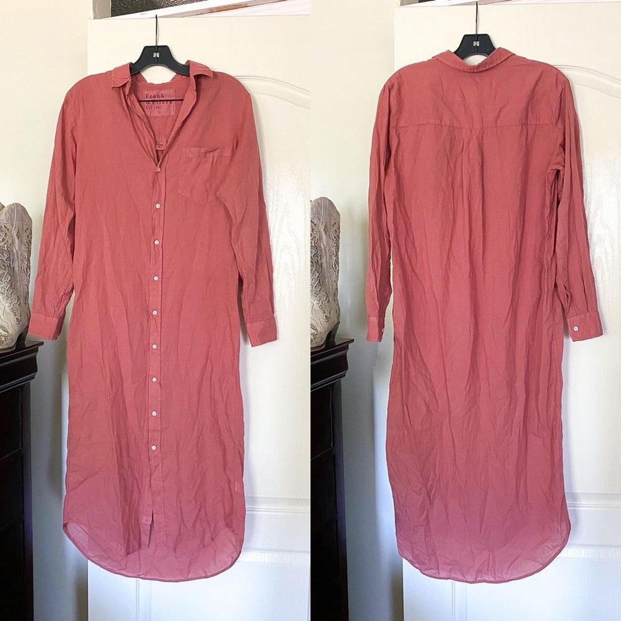 FRANK & EILEEN Rory Maxi Shirtdress Organic... - Depop