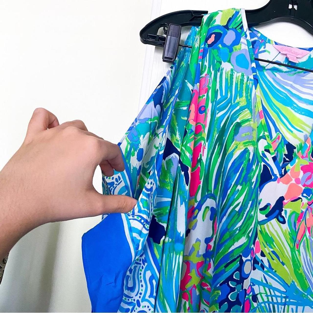 Lilly pulitzer atlin hot sale silk caftan