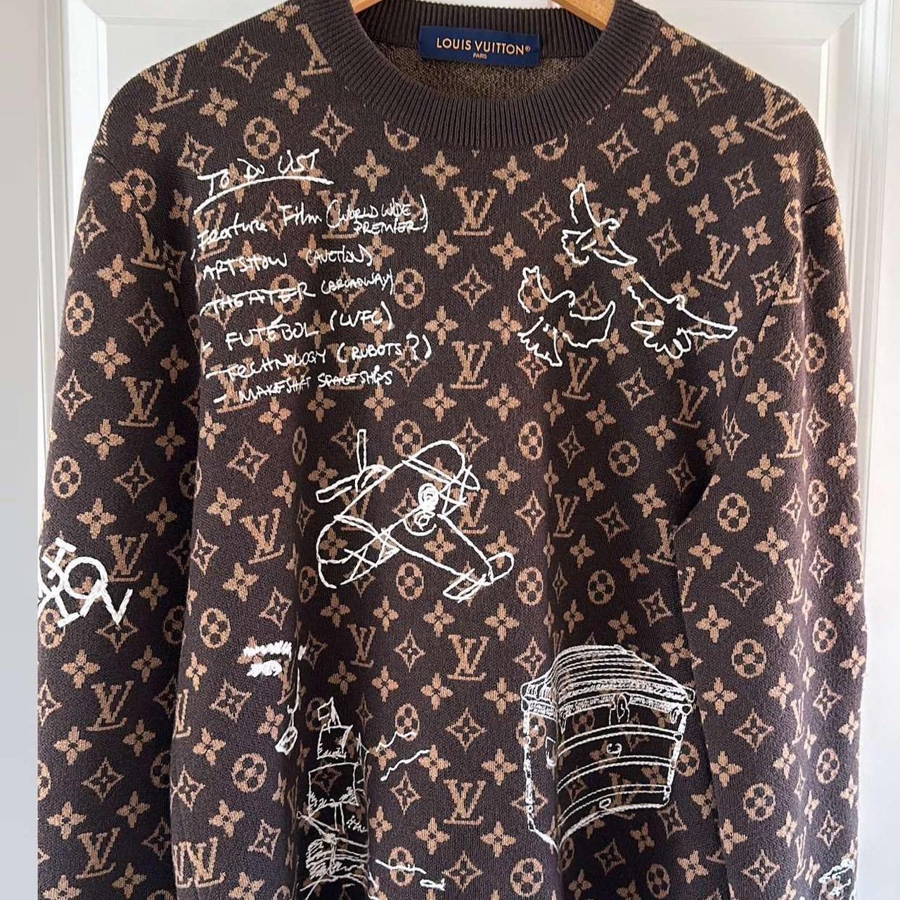 Louis Vuitton Sweater Brown Louis Vuitton Brown Sweatshirt (RARE