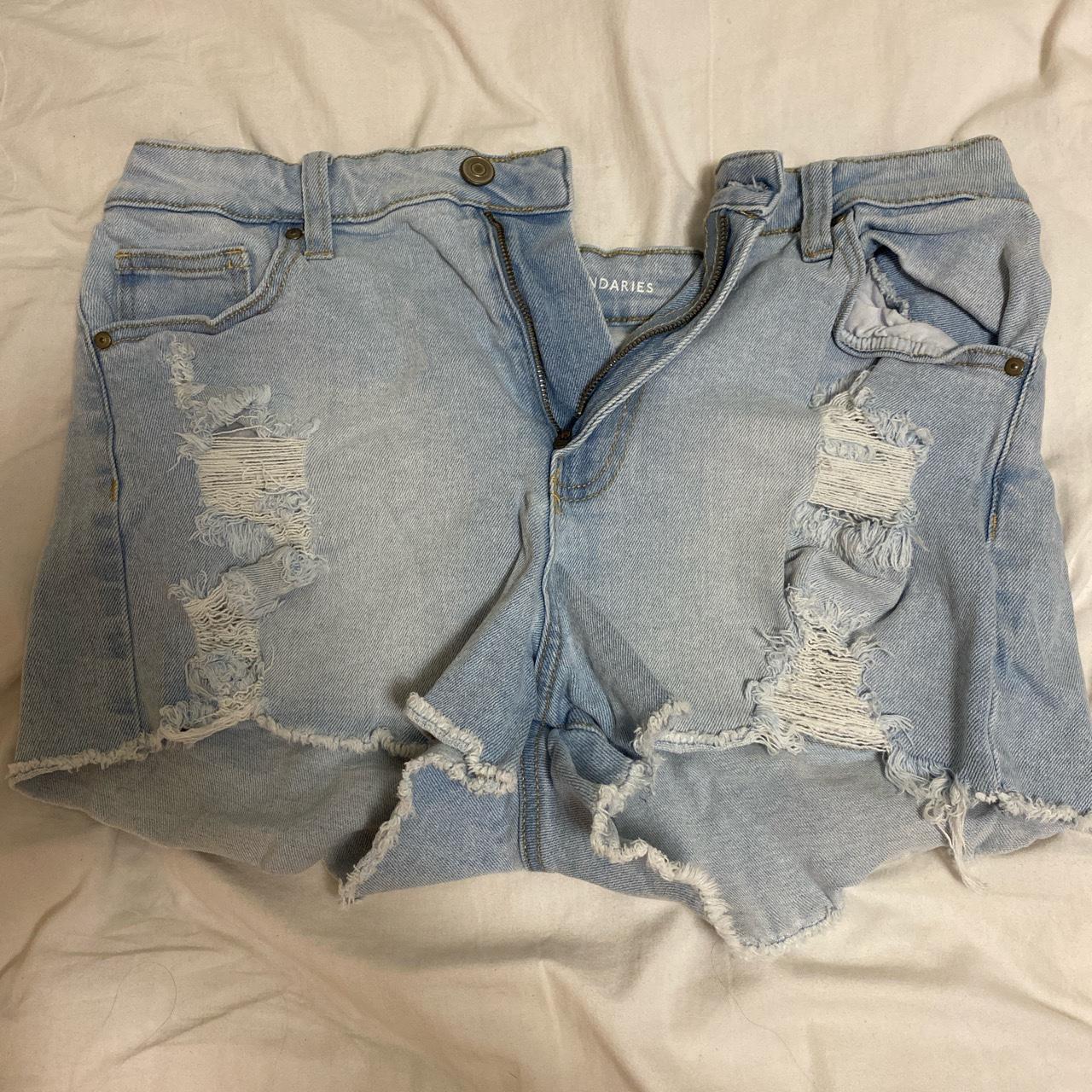Light wash Jean shorts #lightwash #jeans #jeanshorts - Depop