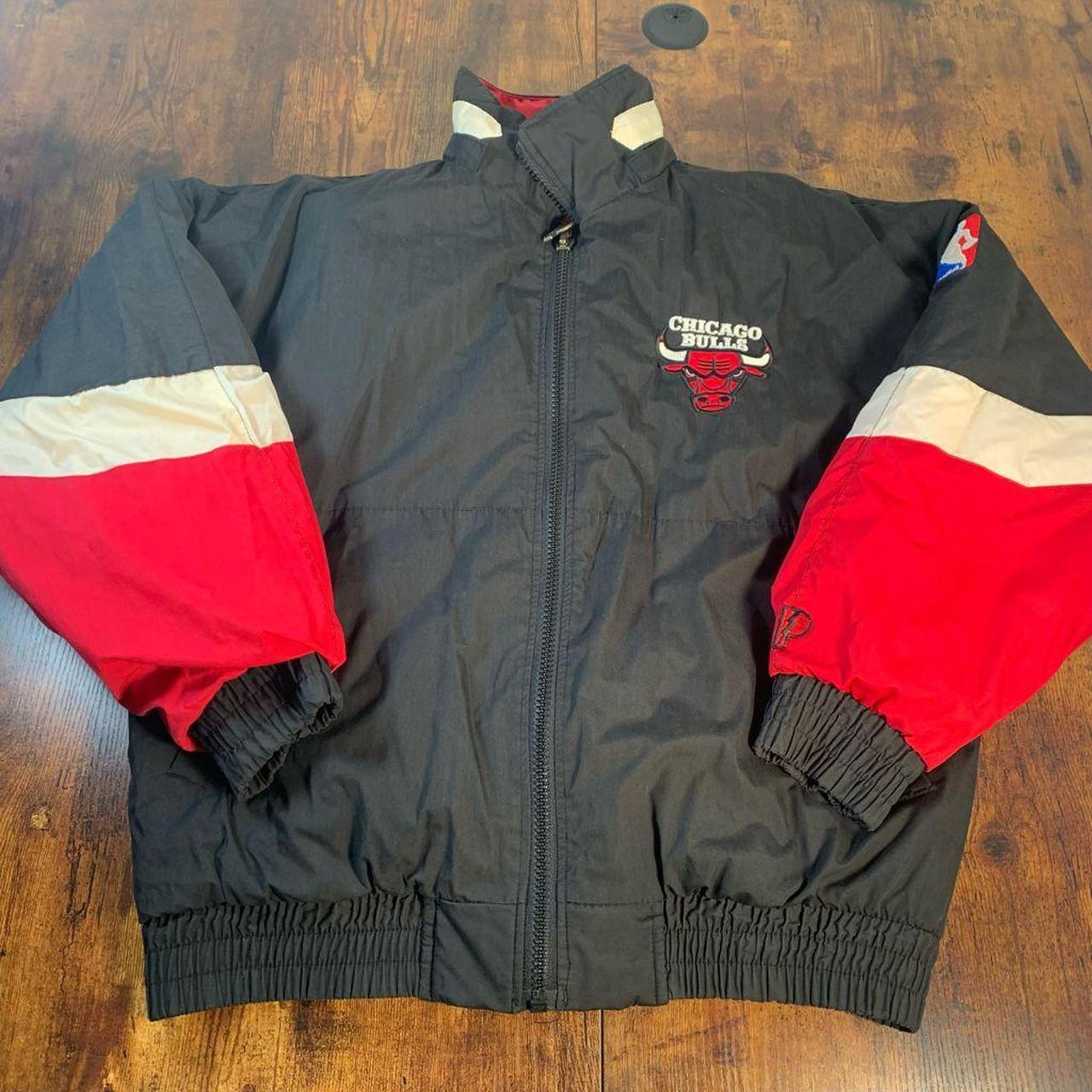 Vintage Chicago Bulls Starter Jacket Item is - Depop