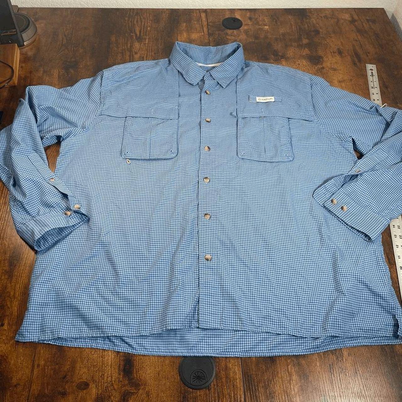 Magellan Fishing Shirt Men 3XL Gray Relaxed Fit