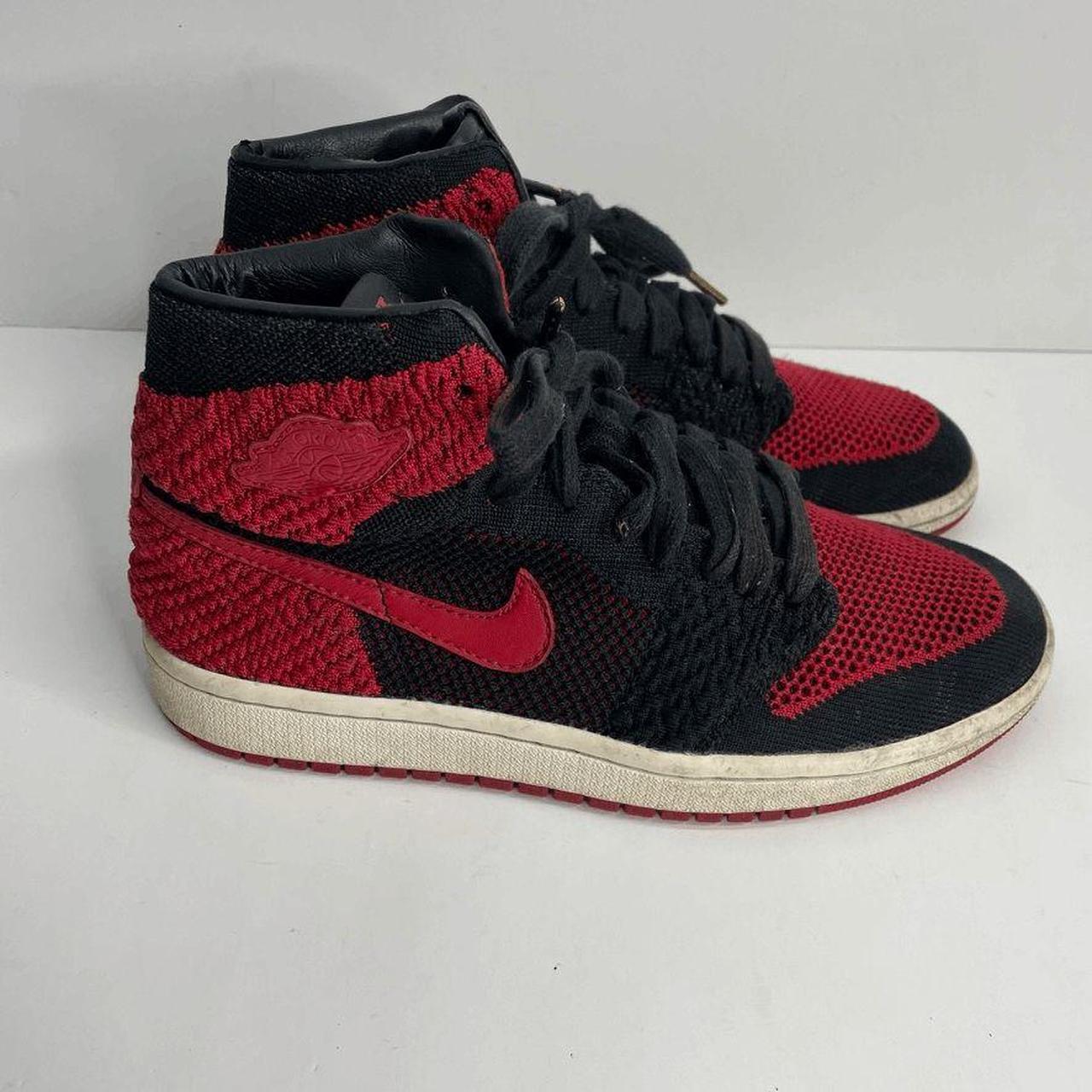 Red flyknit jordan sales 1