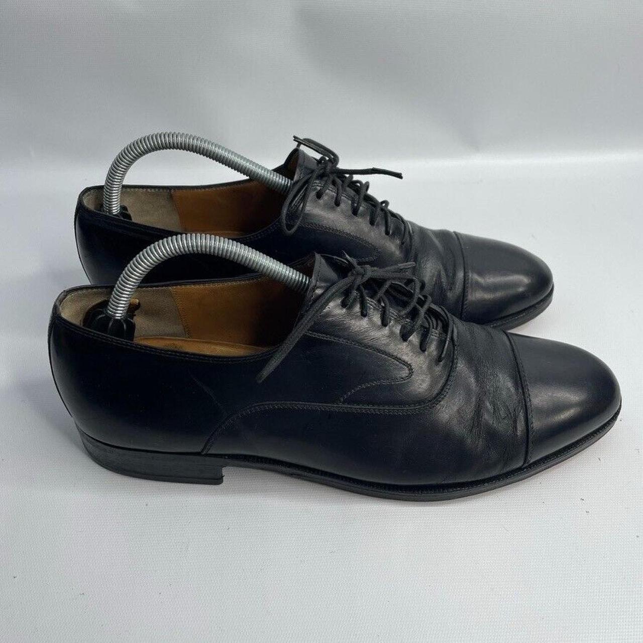 On sale Salvatore Ferragamo Black Cap Toe Shoes