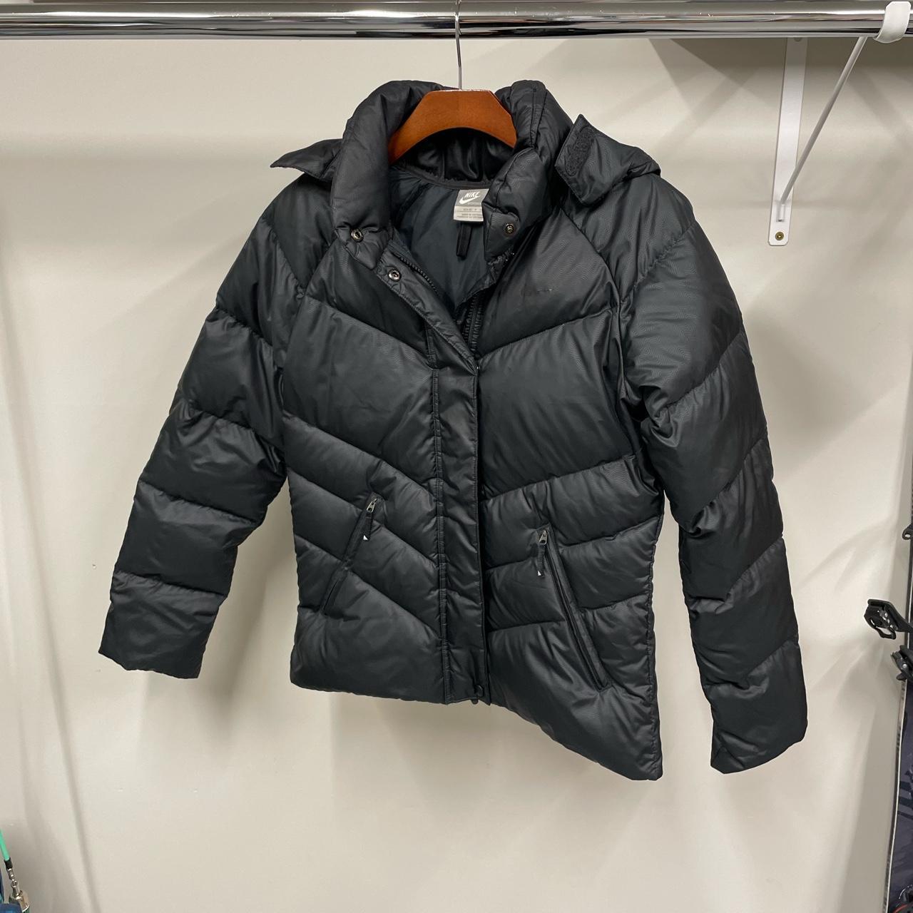 Black Nike Puffer Down Jacket. Almost New - Worn A... - Depop