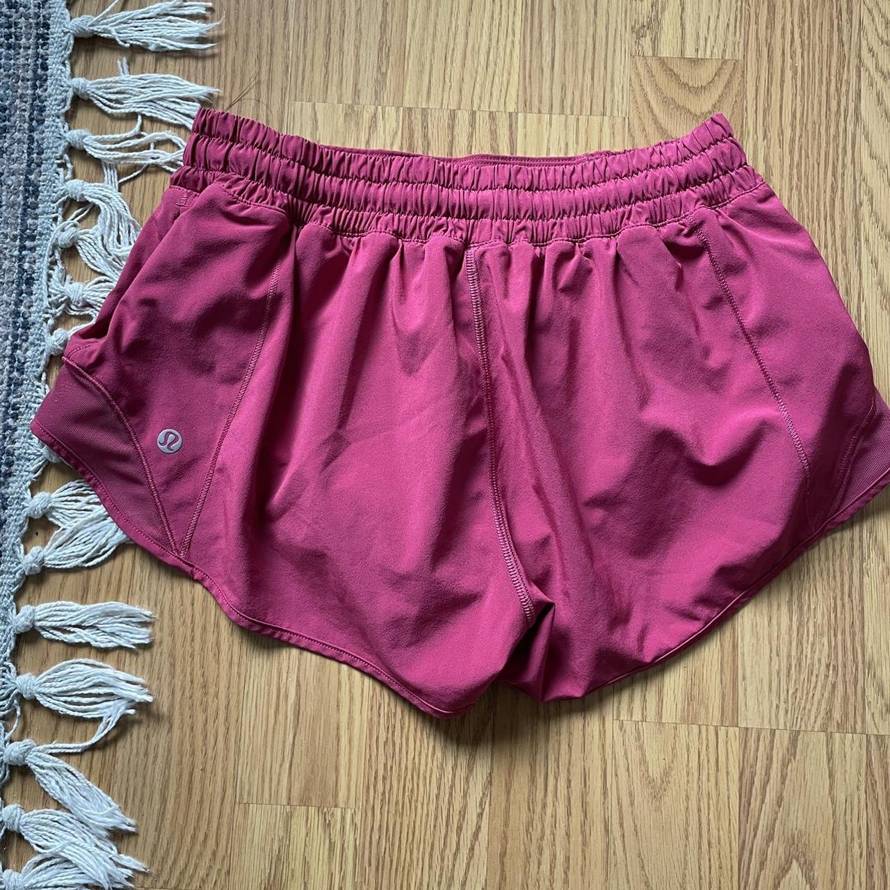 Lulu shorts Hottie Hot size 6 fits like a 2 yk how... - Depop