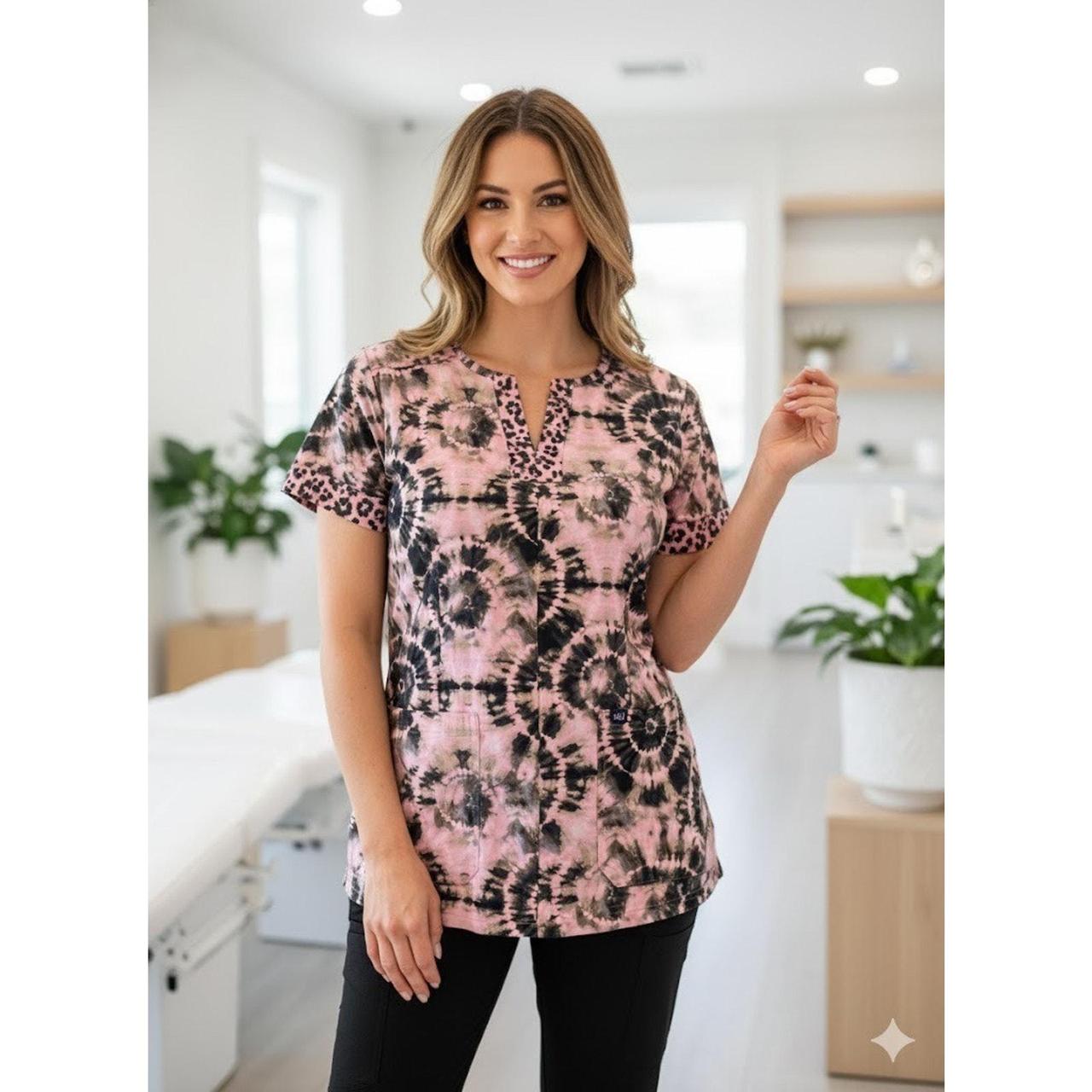 Source Unknown Women's Top - Pink/Black - XL – * … - image 1