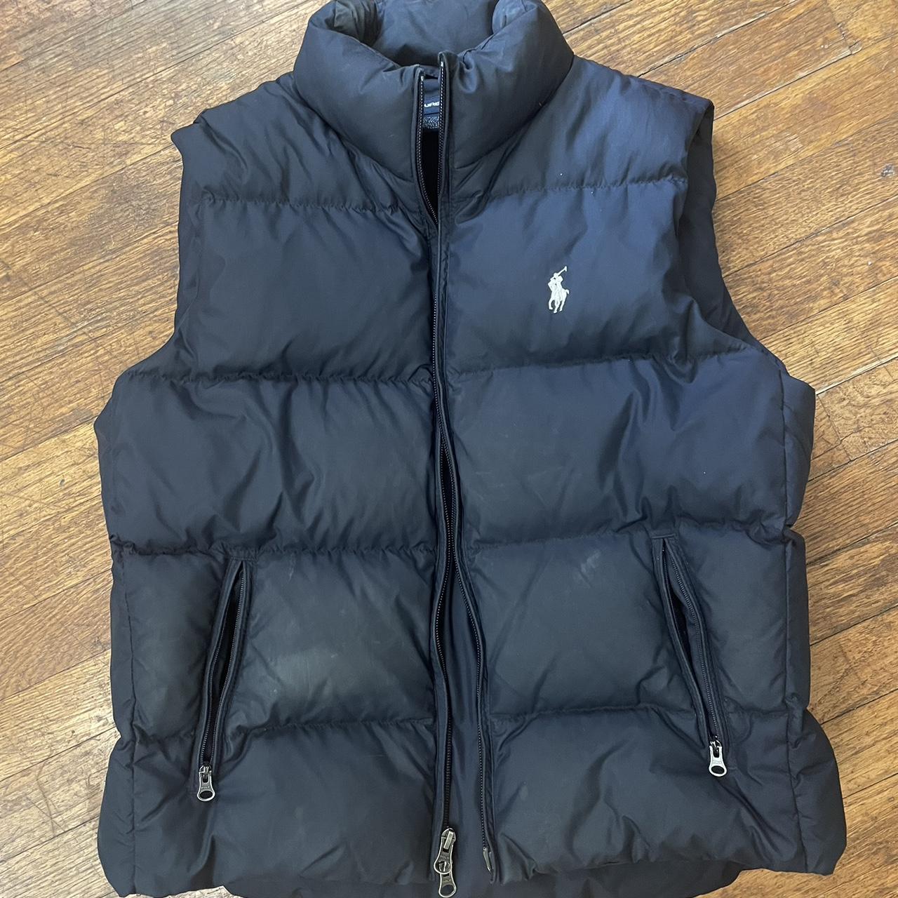 Ralph Lauren navy puffer vest. Perfect for fall... - Depop