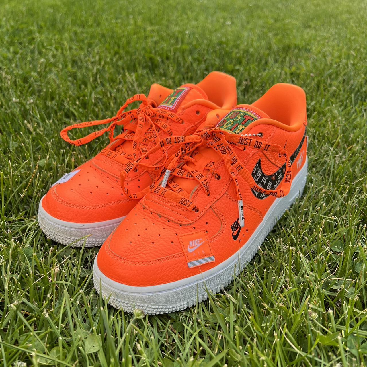 NIKE AIR FORCE 1s JUST DO IT PACK TOTAL ORANGE