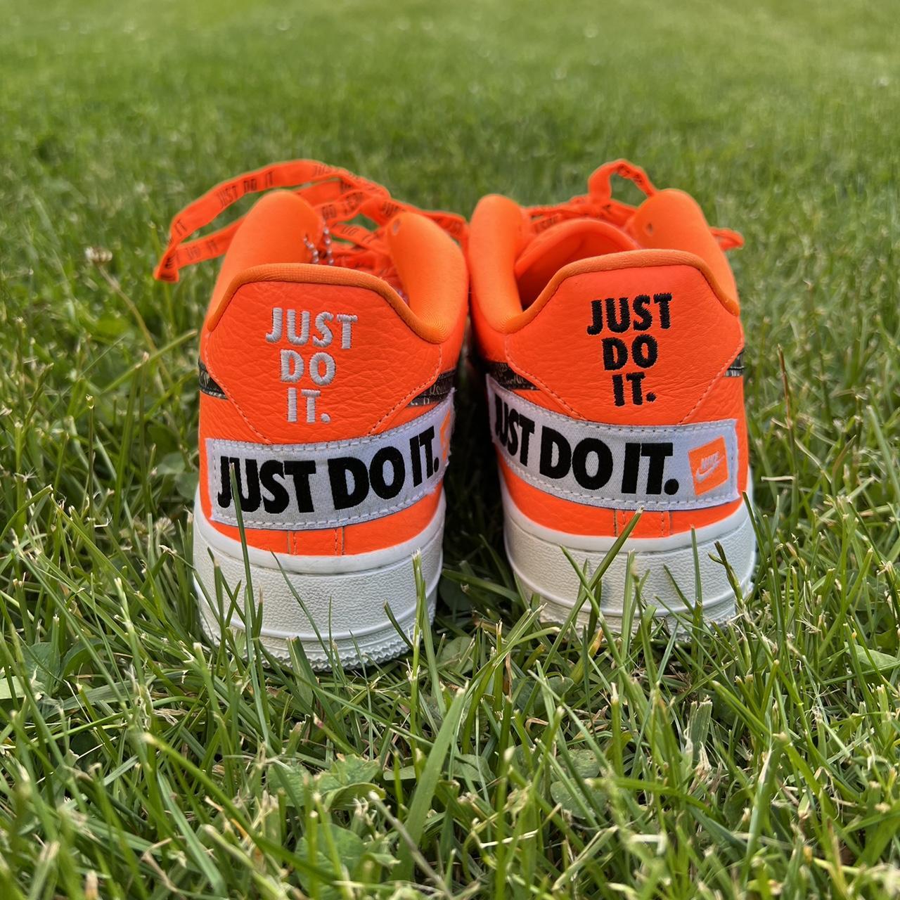 Nike just do it hotsell orange shoes