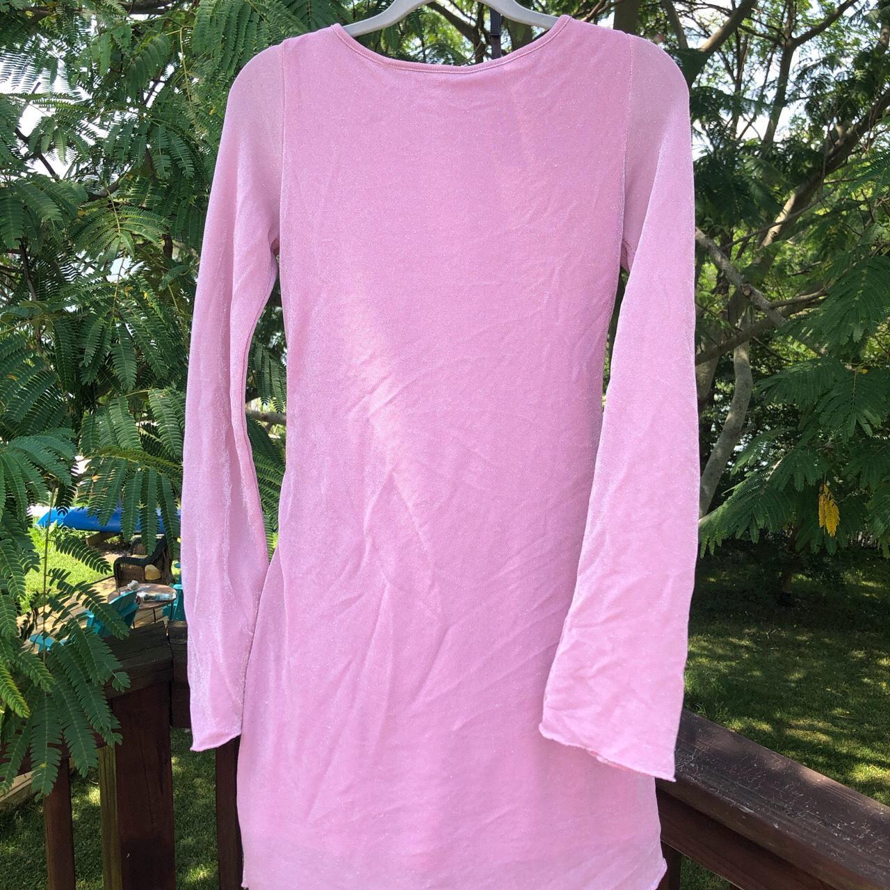 Pink sparkly mini dress from princess Polly,... Depop