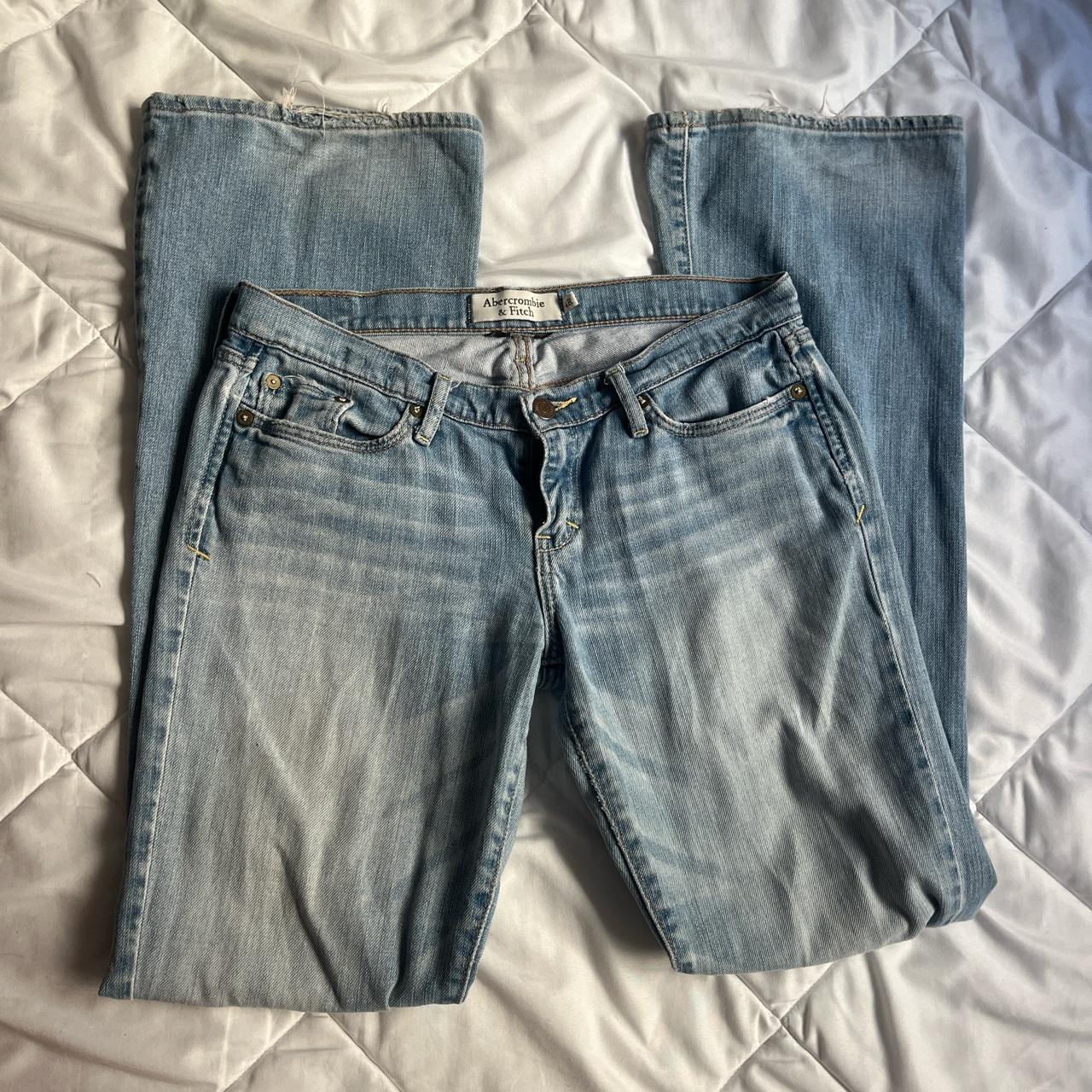 vintage low rise abercrombie & fitch flared... - Depop