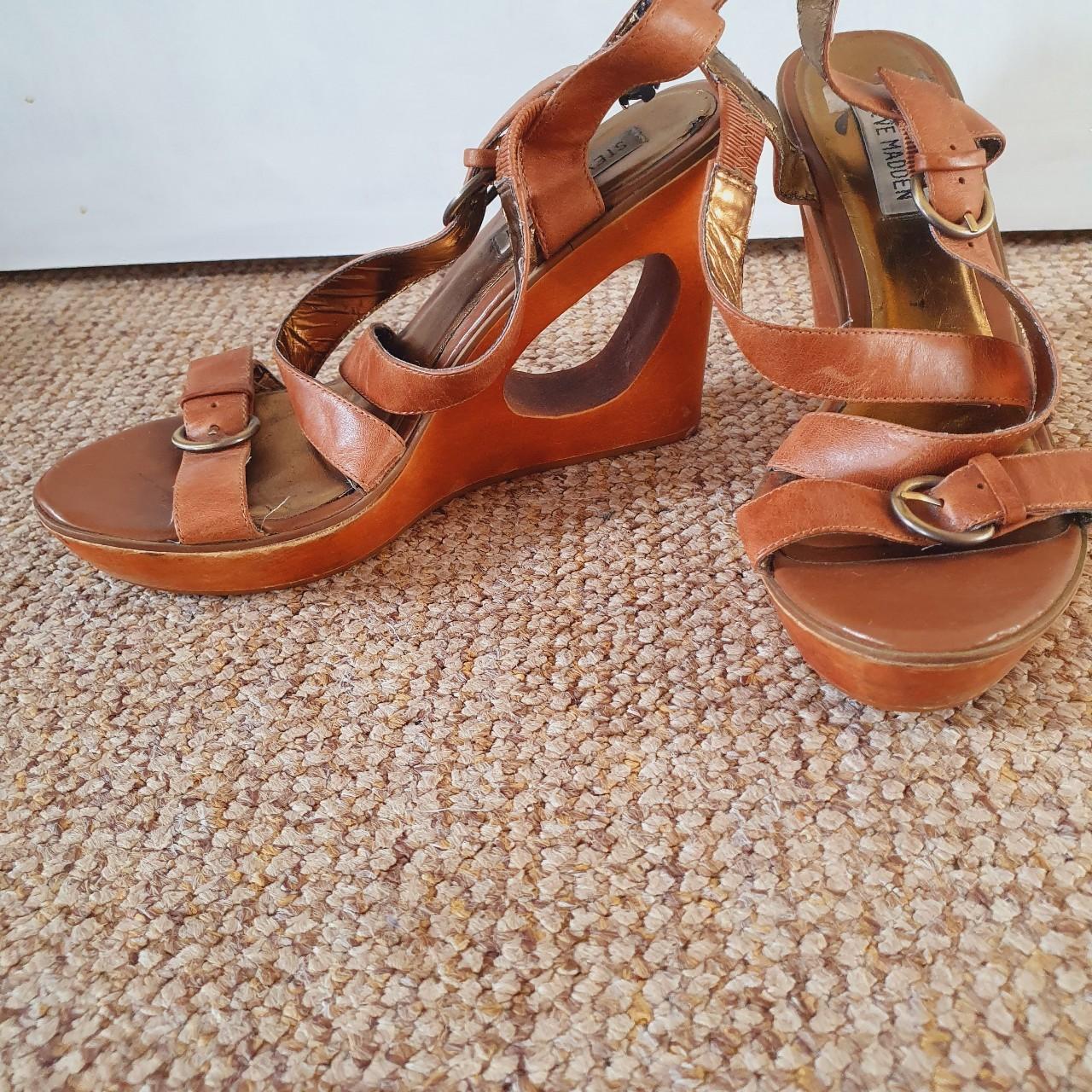 steve madden wooden wedges