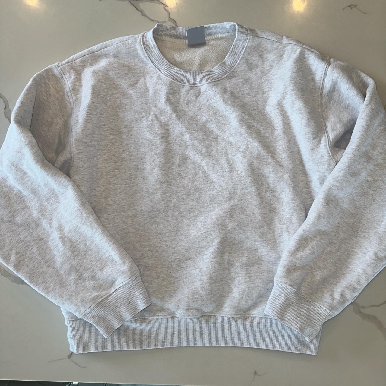 Aritzia Tna Cozy Perfect Fleece Crewneck Sweatshirt... - Depop