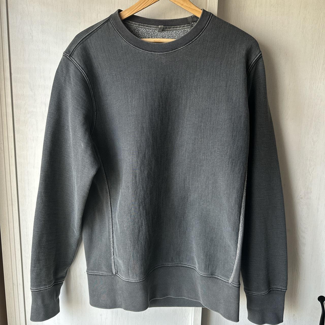 Dark grey GAP heavyweight crew neck sweater Perfect... - Depop