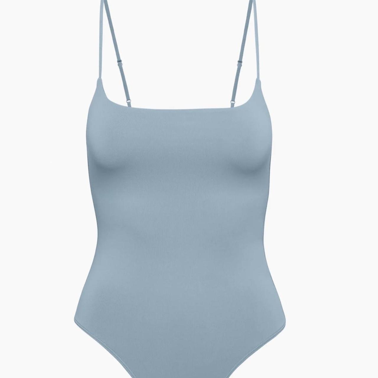 Aritzia babaton bodysuit Slate blue Worn once - Depop