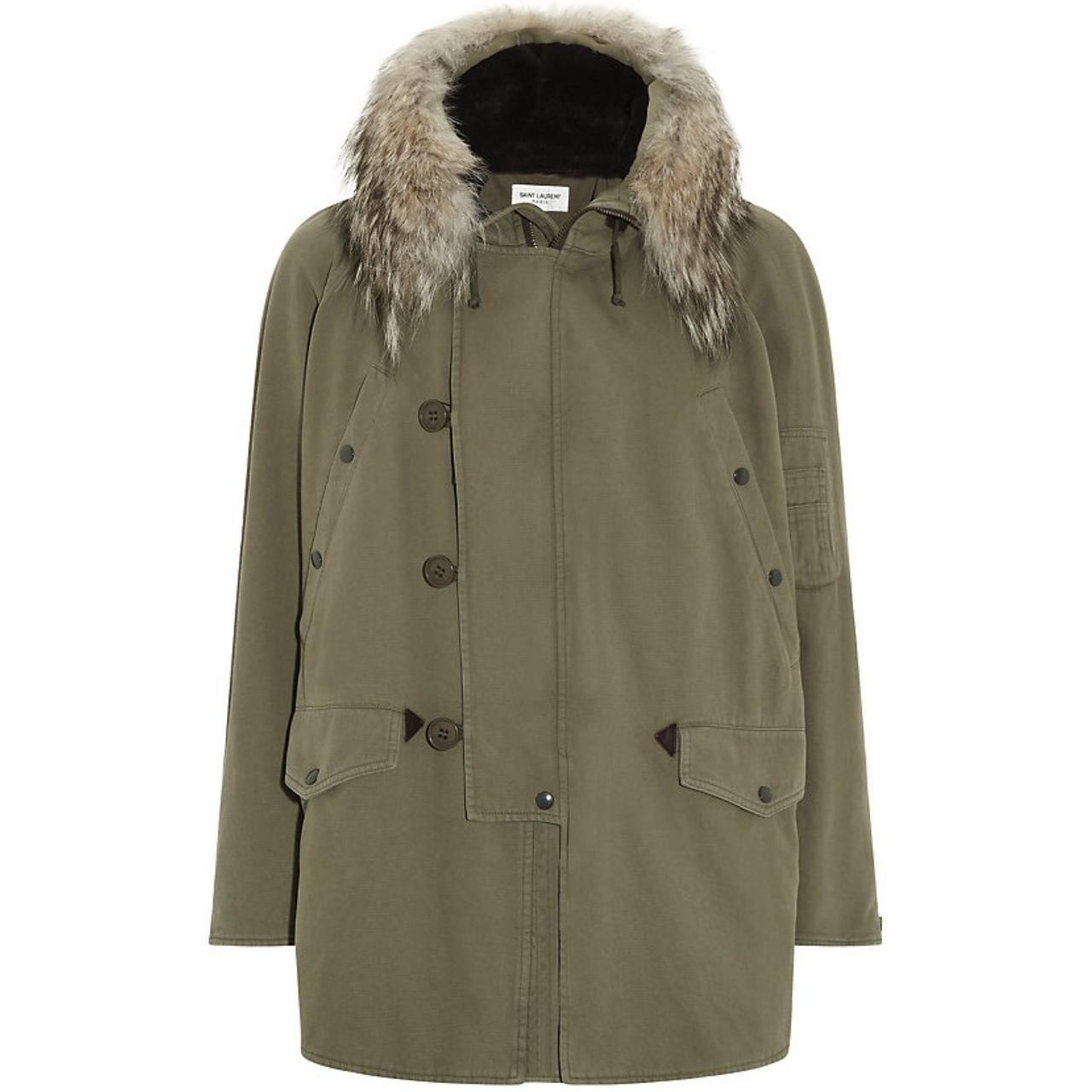 Saint Laurent Paris Military Parka Jacket Size 48 | Depop