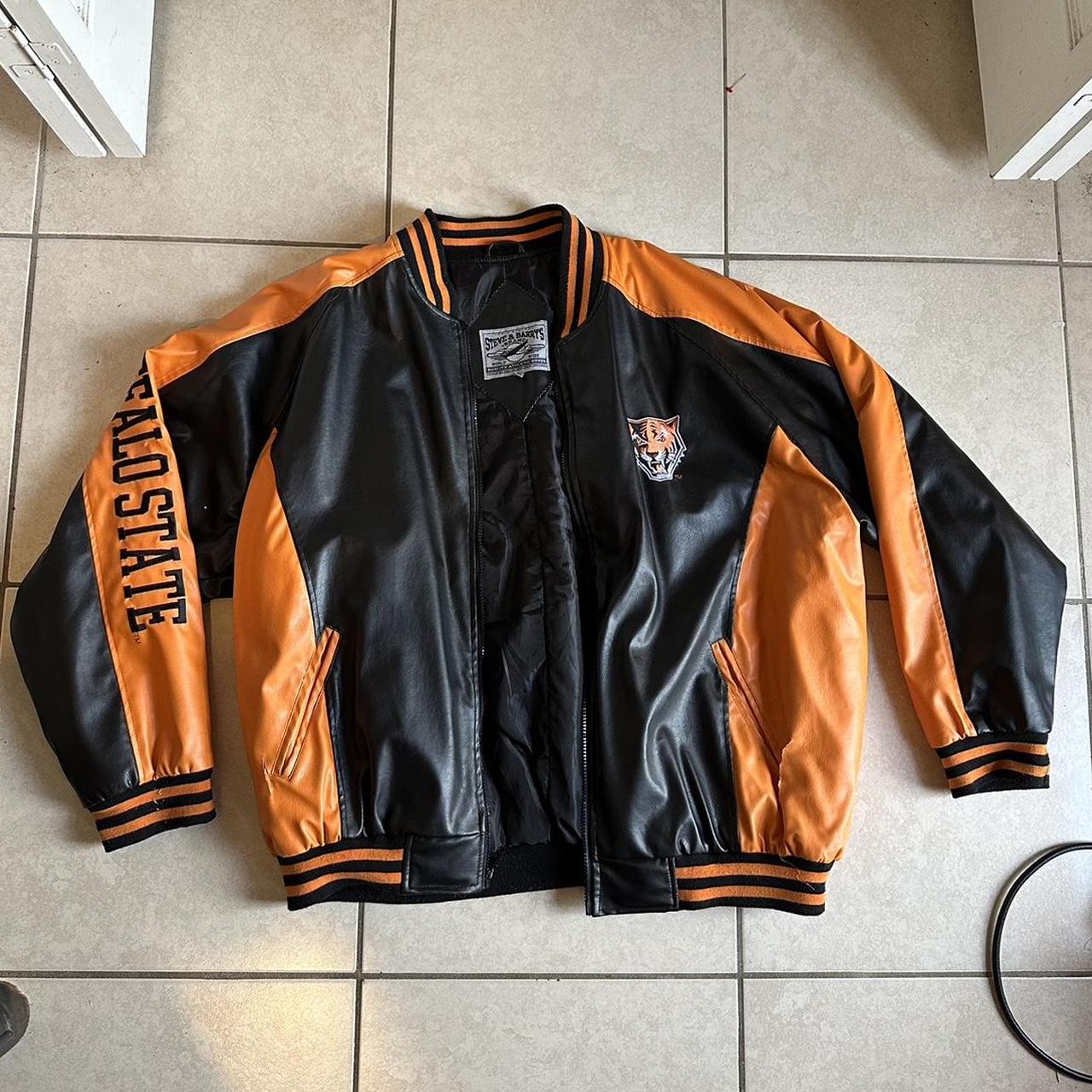 Men's Black and Orange Jacket