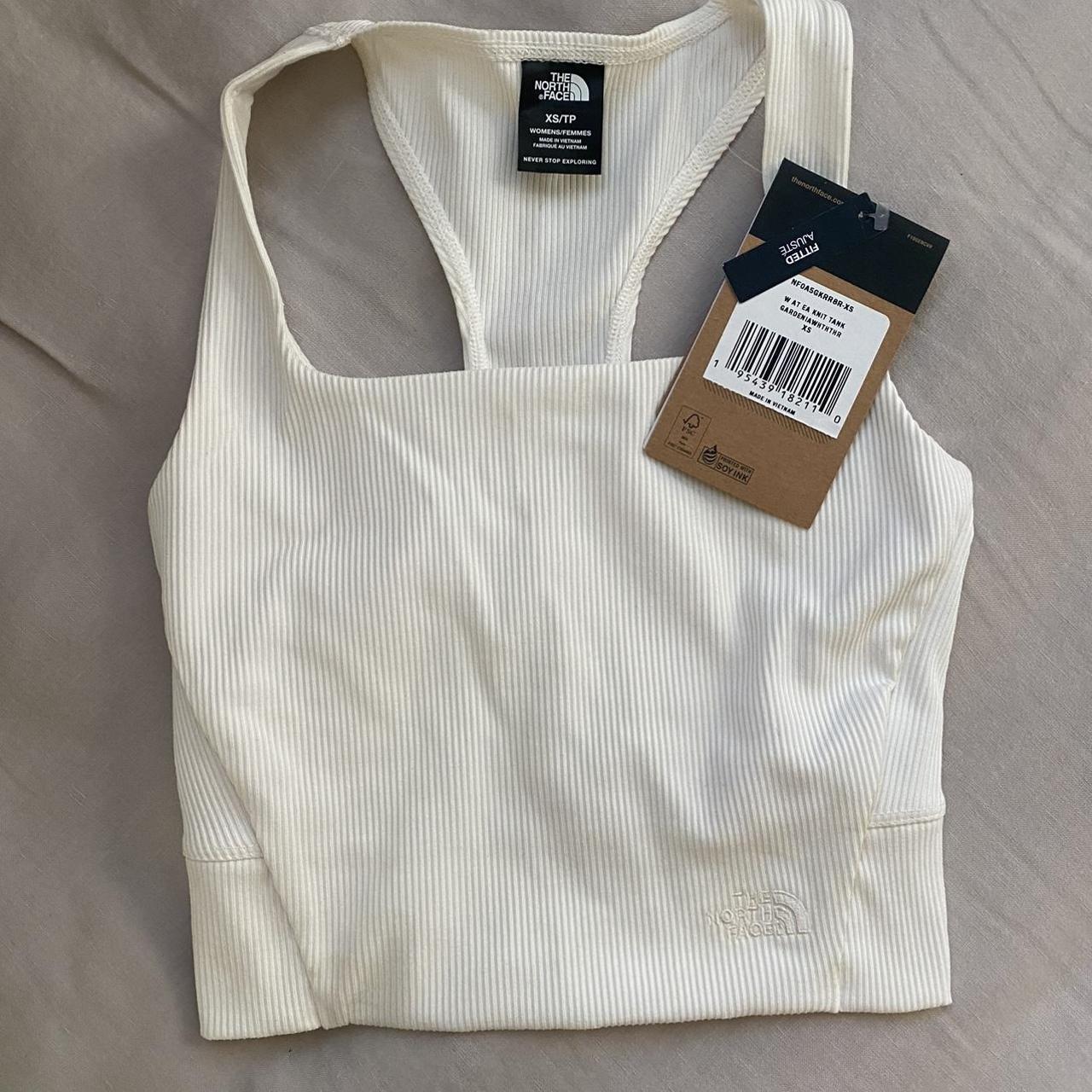 The North Face Women's White Vests-tanks-camis