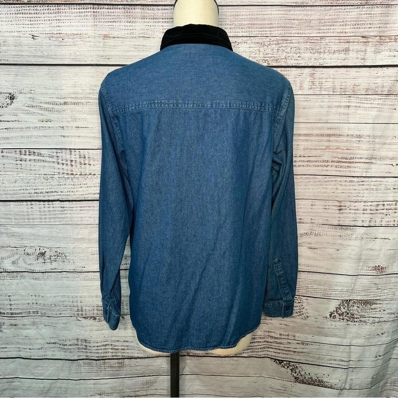 Basic Editions Women's Blouse - Blue - M – Basic … - image 2