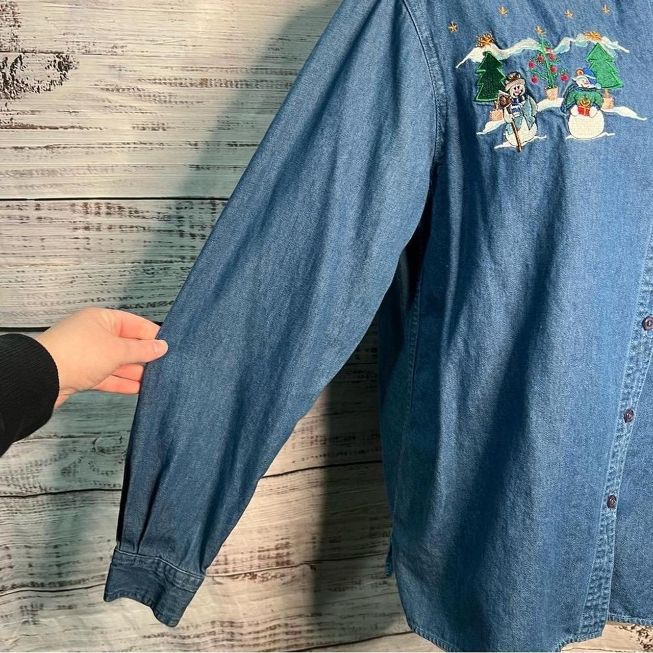 Basic Editions Women's Blouse - Blue - M – Basic … - image 7