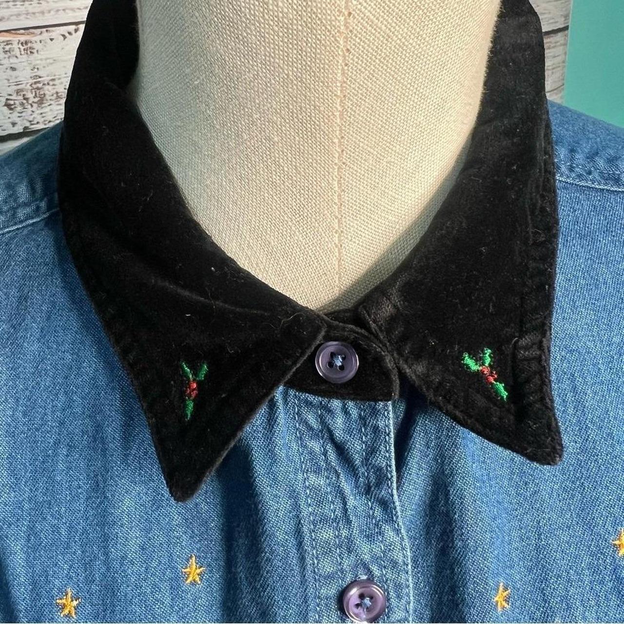 Basic Editions Women's Blouse - Blue - M – Basic … - image 4