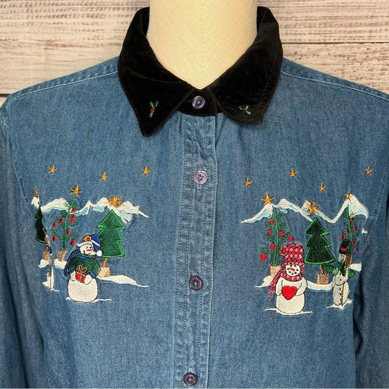 Basic Editions Women's Blouse - Blue - M – Basic … - image 3