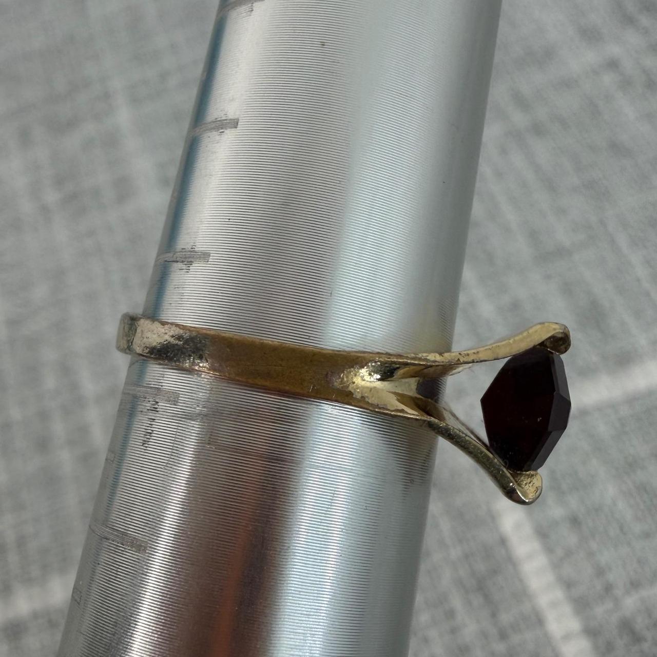 Preloved Women's Ring - Gold – Red Ruby Ring Size… - image 7