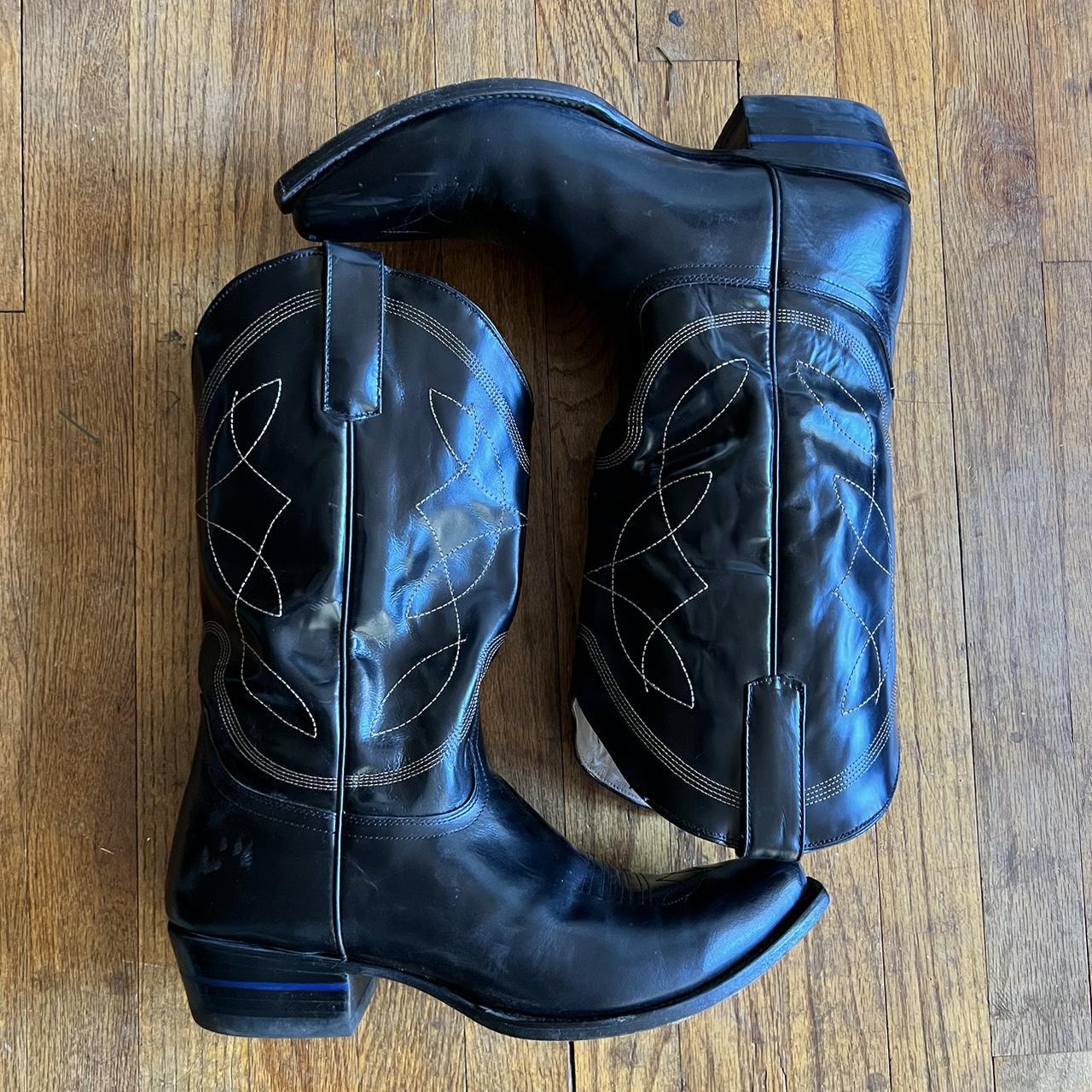 Alvie’s Comal Men’s Cowboy Boots Size 13 DE Black... - Depop