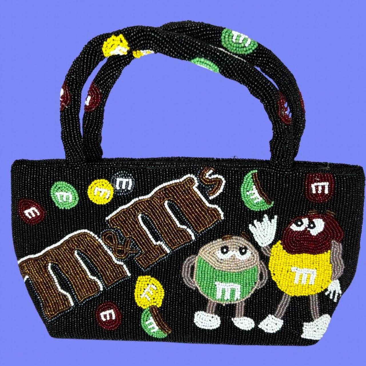 Vintage Authentic Mars M&M Fully Beaded Handbag , •