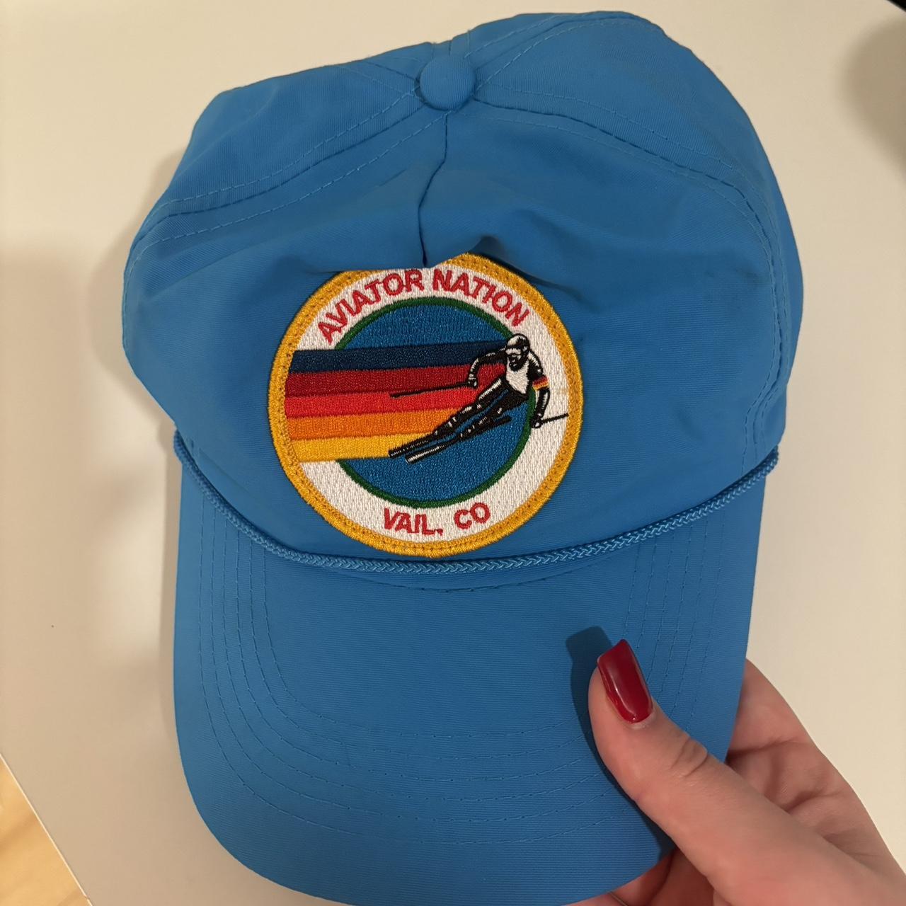 Blue Aviator Nation hat. Never worn, not my style it... Depop