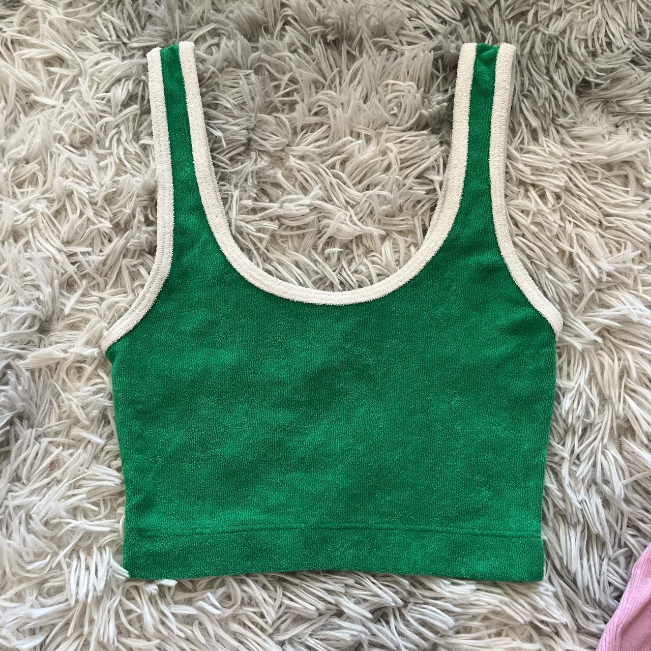 H and m 2025 green tank top