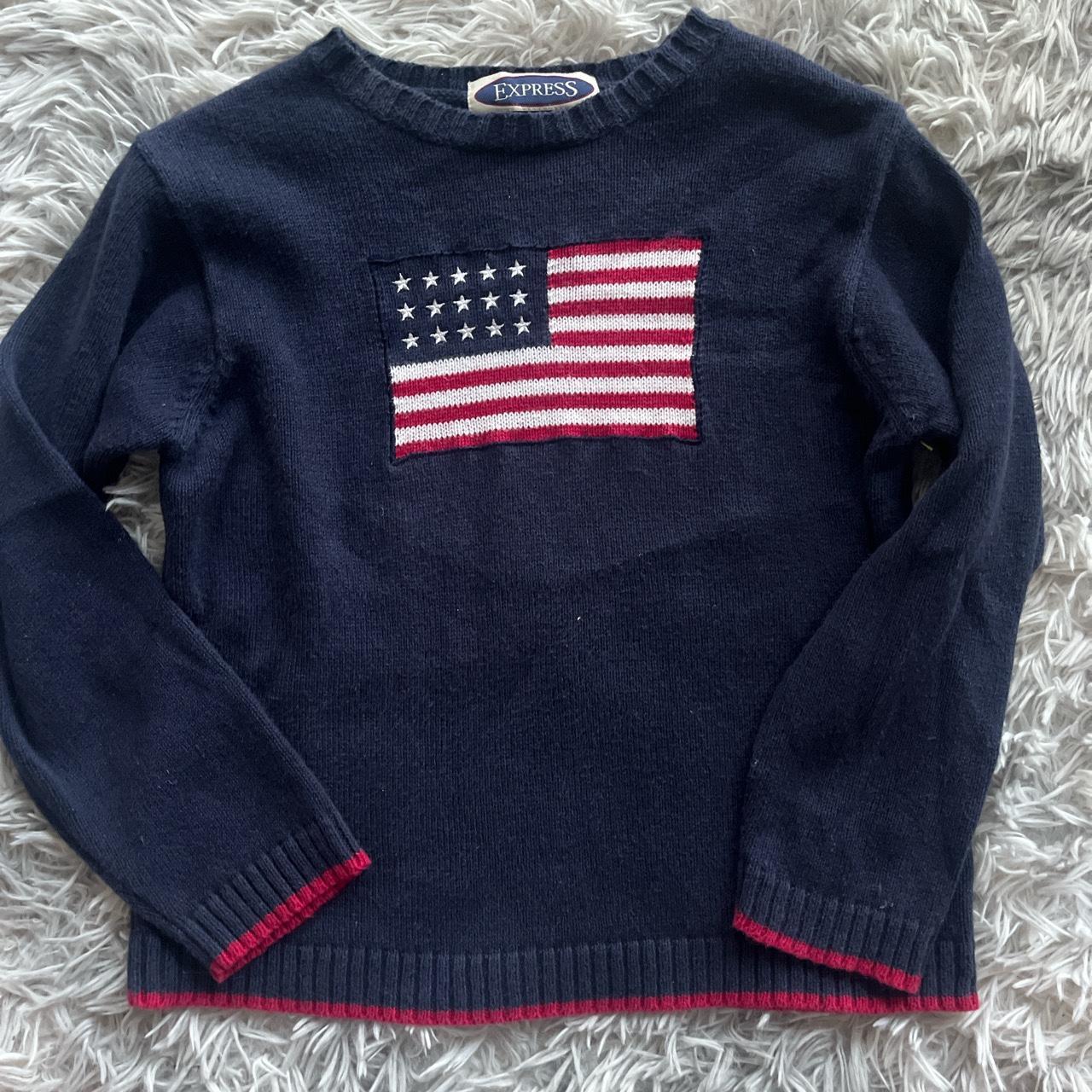 American Flag Sweater!🇺🇸 So cute and very clean girl... - Depop