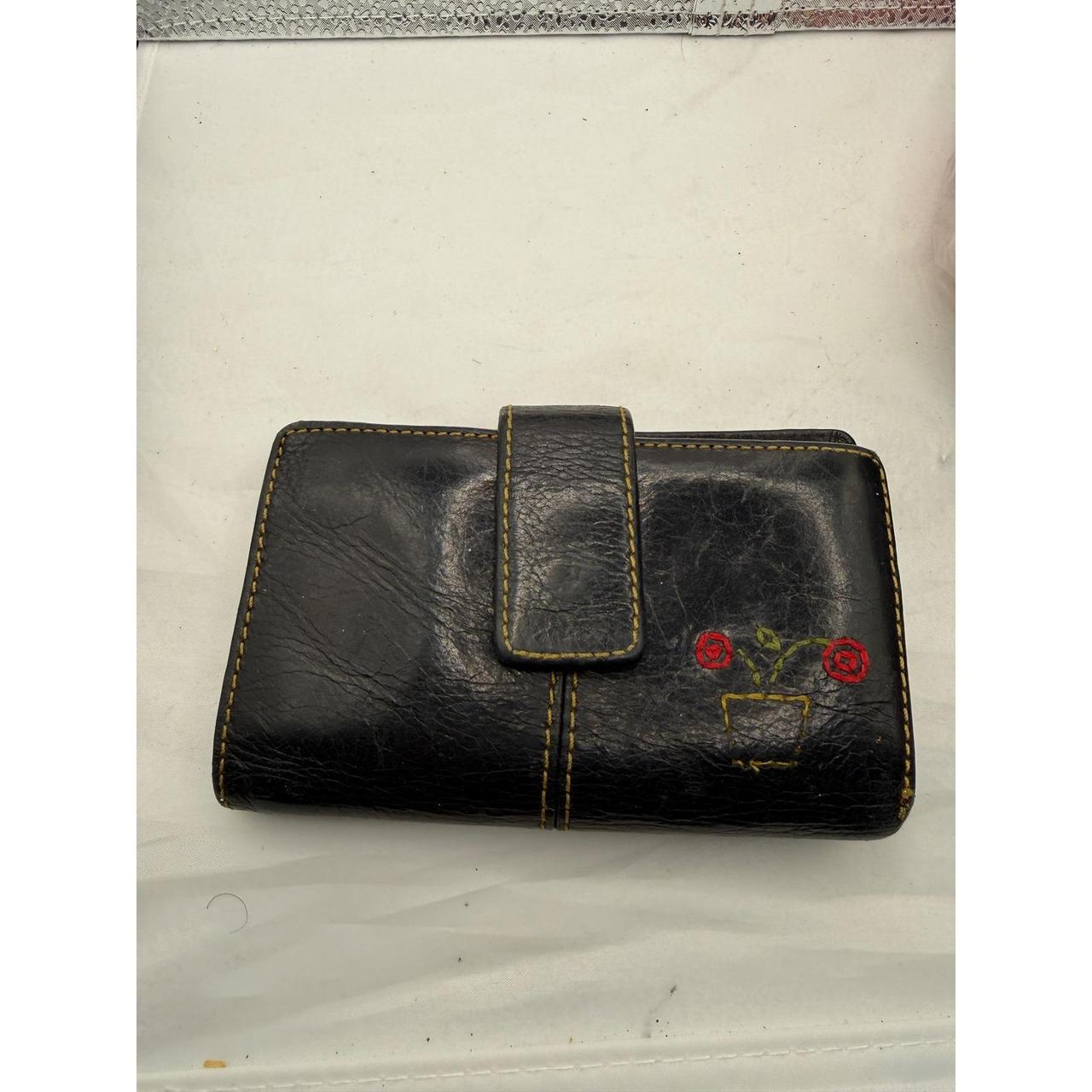 Fossil Women's Wallets - Black/Red – Fossil Leath… - image 1
