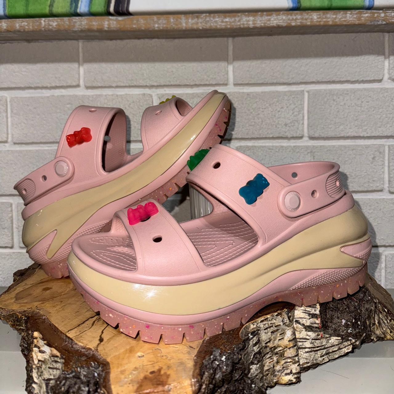 Bae Clog Crocs Saltwater Sandals Pink Clay Pink Crush Sandals