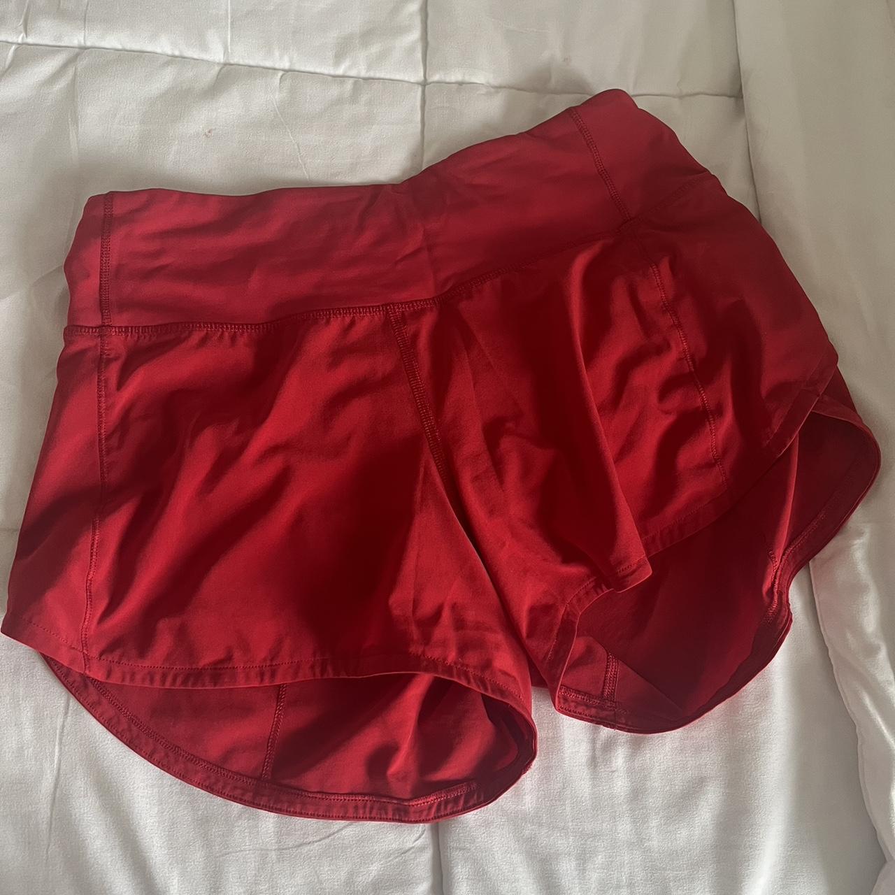 Lululemon Women's Red Shorts | Depop