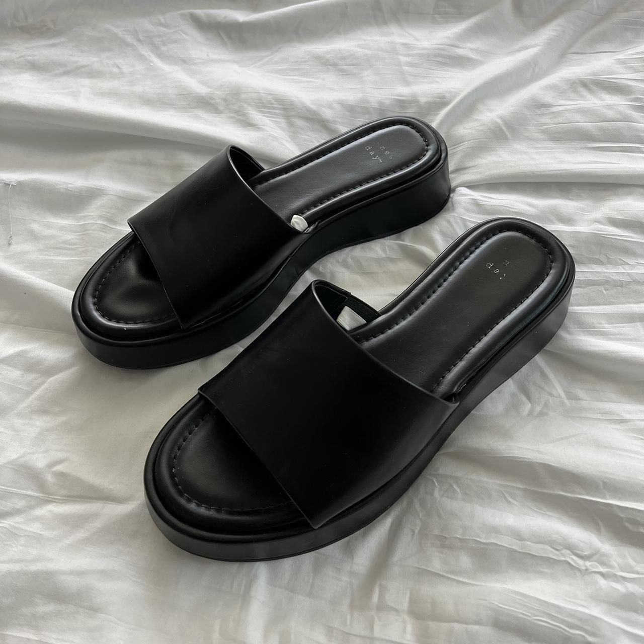 A New Day Women's Black Sandals | Depop