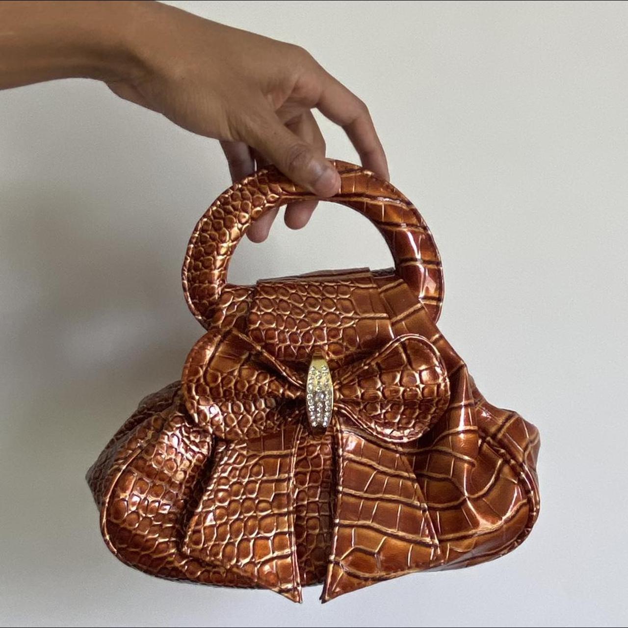 Genuine Red Crocodile alligator leather women shoulder bag, women pounch  purse | eBay