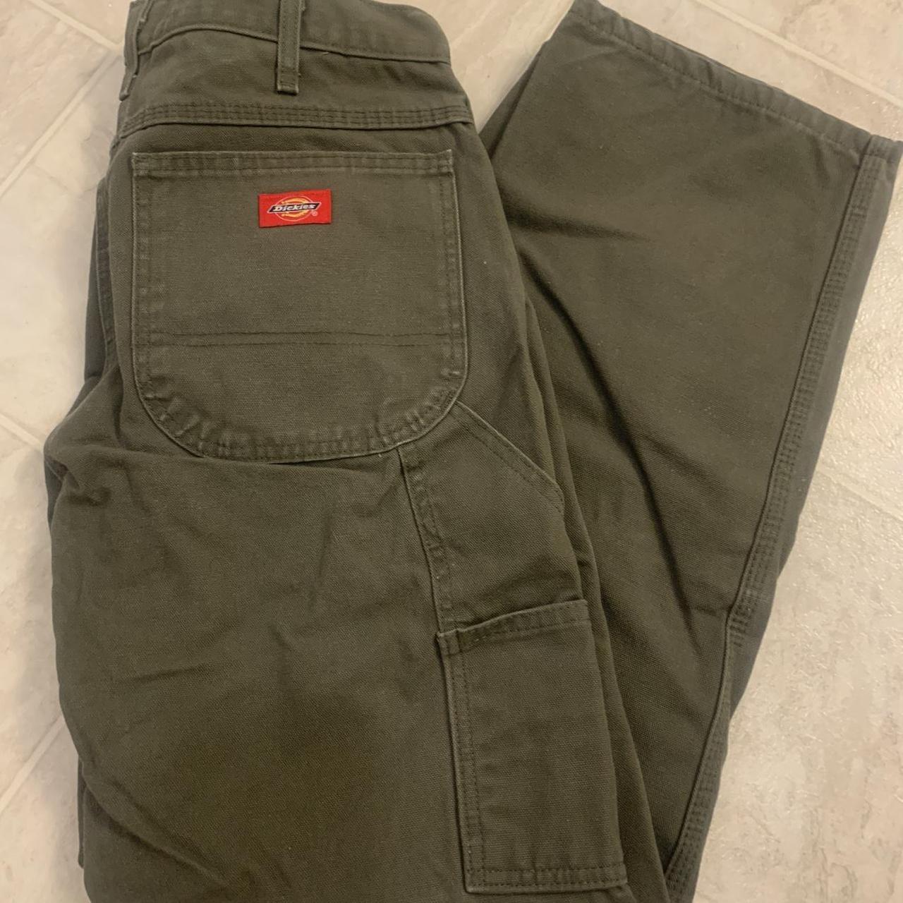 Dark Green Dickies Pants - Depop