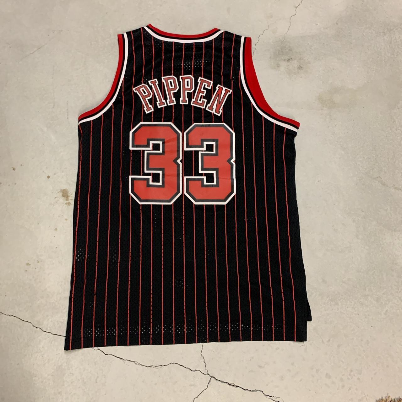 Hardwood Classics Scottie Pippen Pinstripe 95-96... - Depop