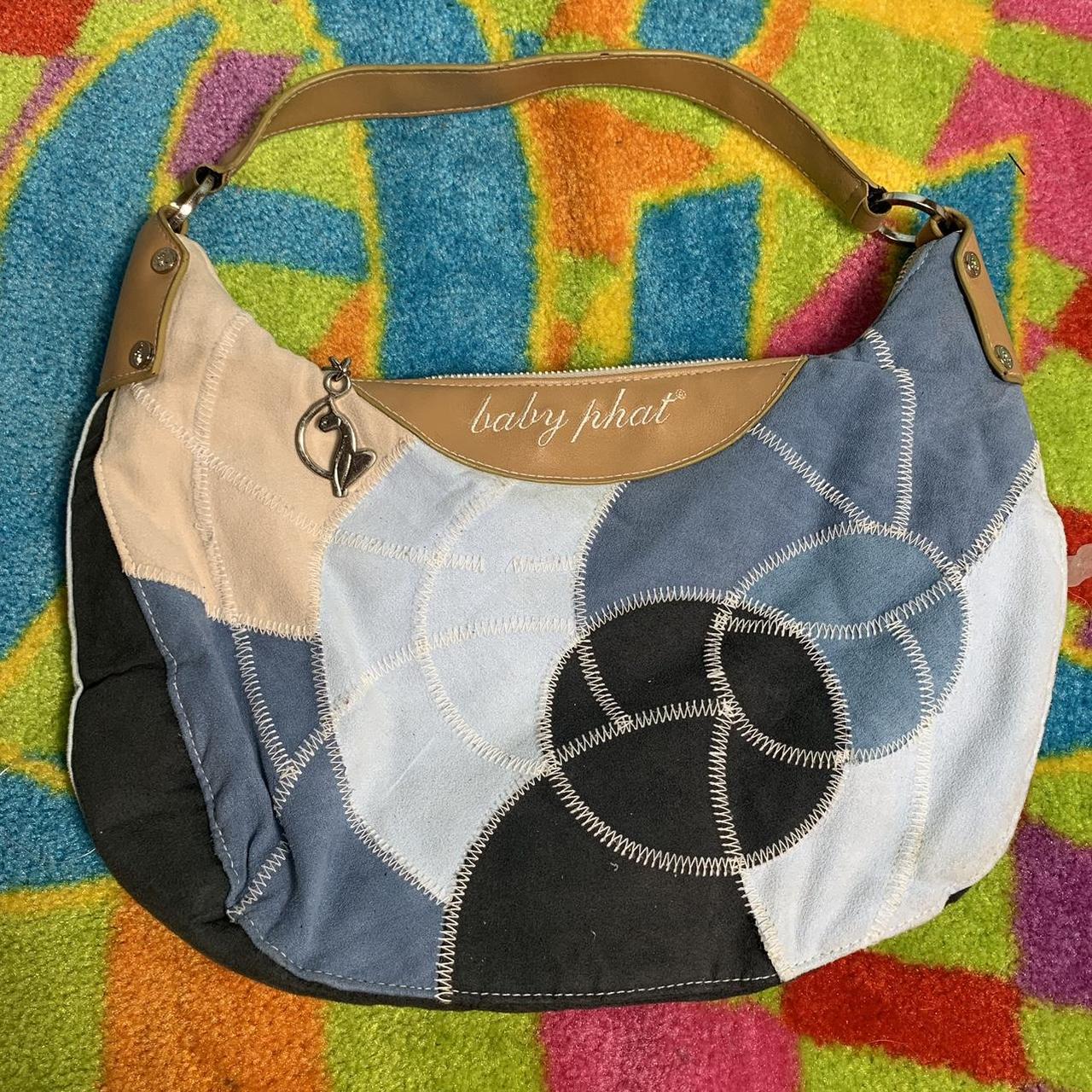 Adorable early 2000s Baby Phat purse with patchwork... - Depop