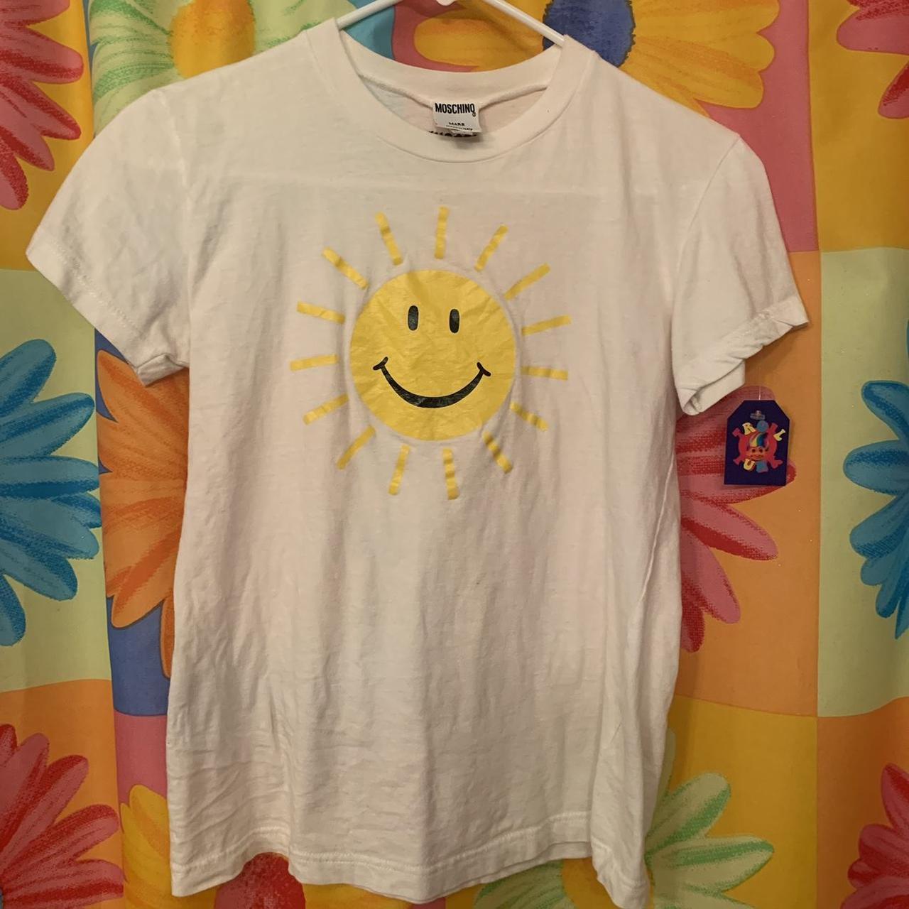 yellow moschino shirt