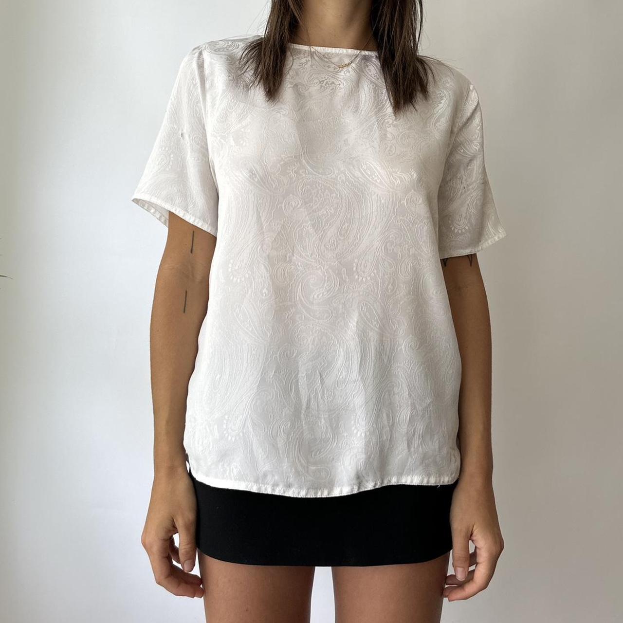 Impressions Women's White Blouse (3)