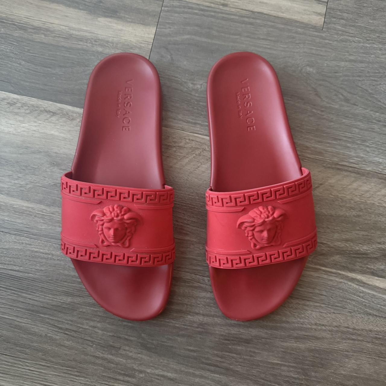 Versace Men's Slides - Red - US 9 – Versace Slide… - image 1
